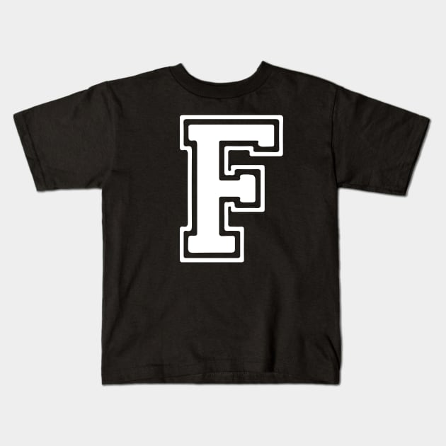 Letter F Kids T-Shirt by Xtian Dela ✅